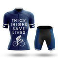 Thick Thighs Save Lives - Women's Cycling Kit-Full Set-Global Cycling Gear