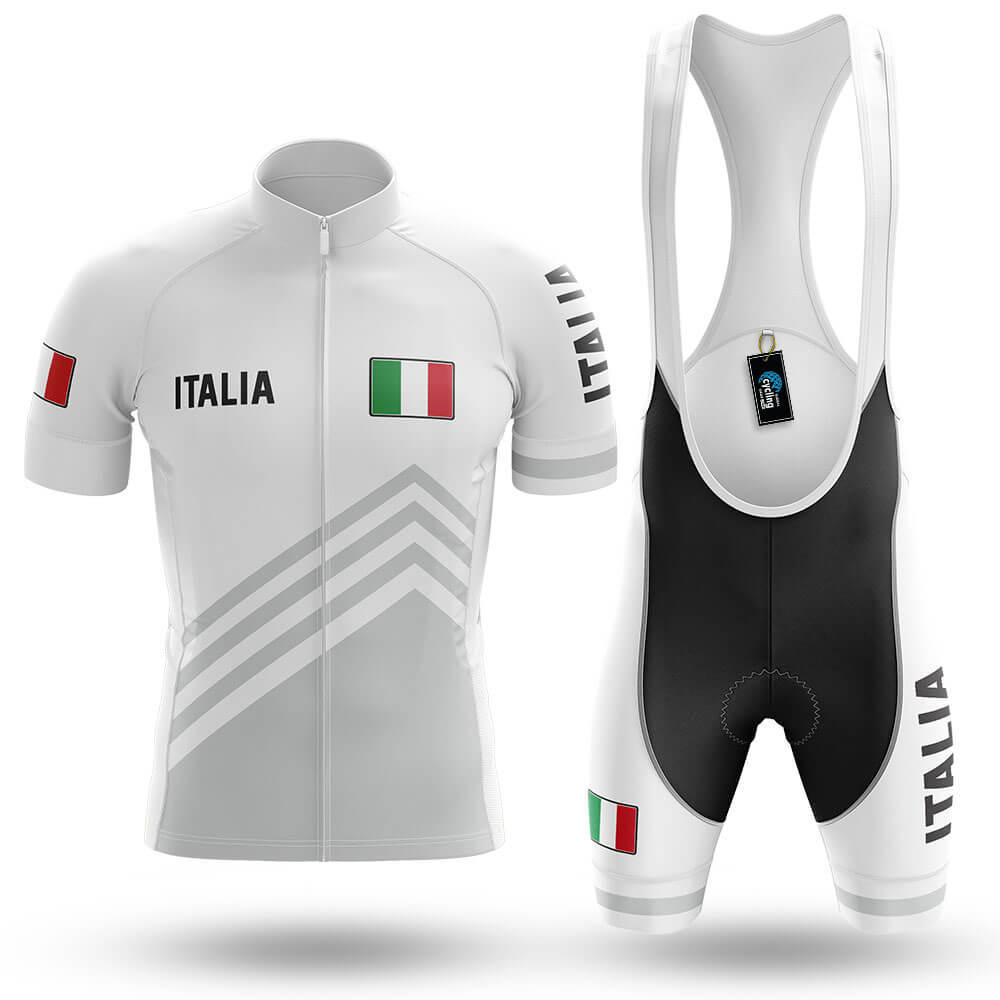Italia S5 White - Men's Cycling Kit-Full Set-Global Cycling Gear