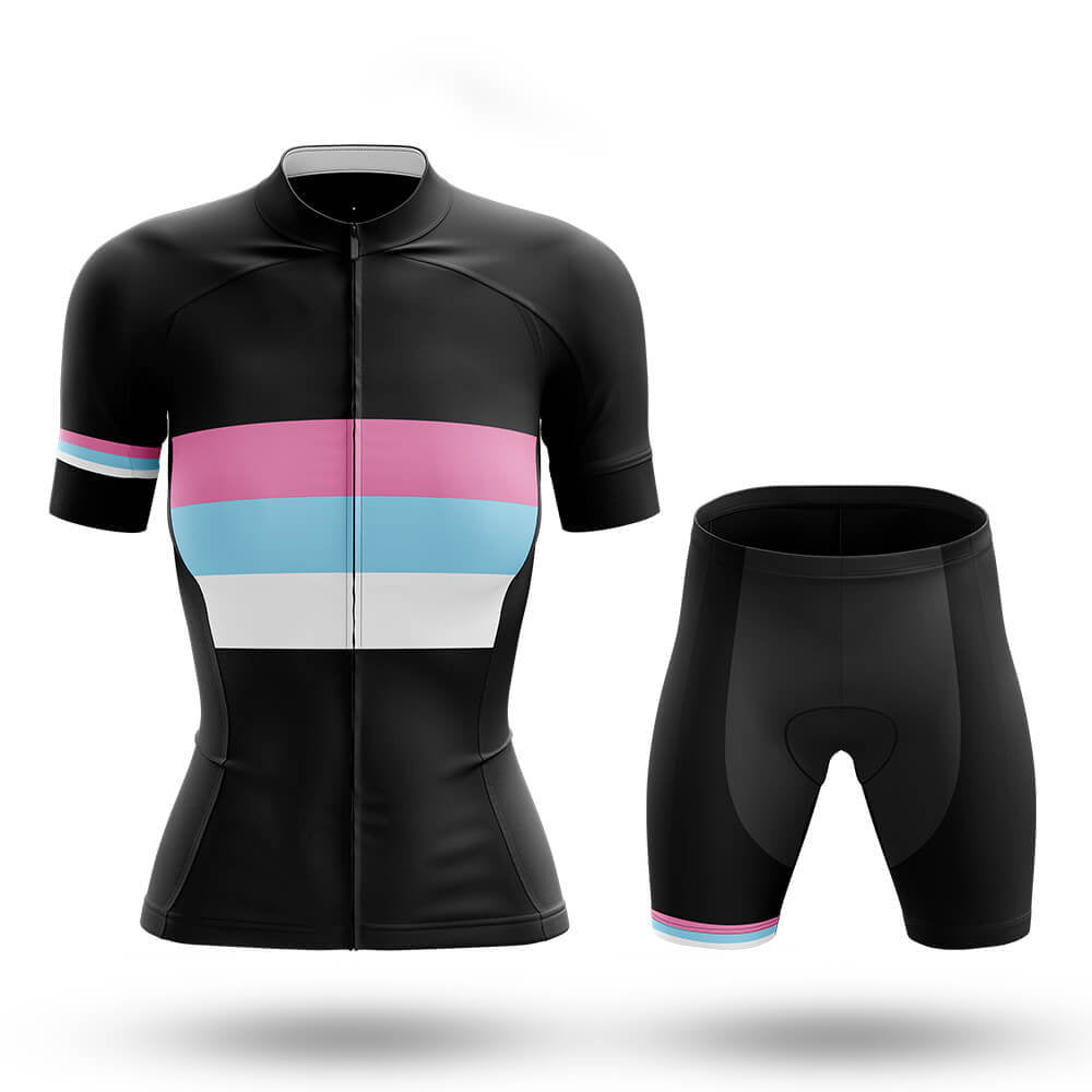 Retro Color Lines - Women's Cycling Kit-Full Set-Global Cycling Gear