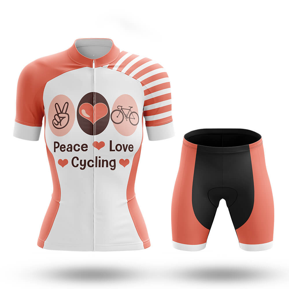 Peace Love Cycling - Women's Cycling Kit-Full Set-Global Cycling Gear