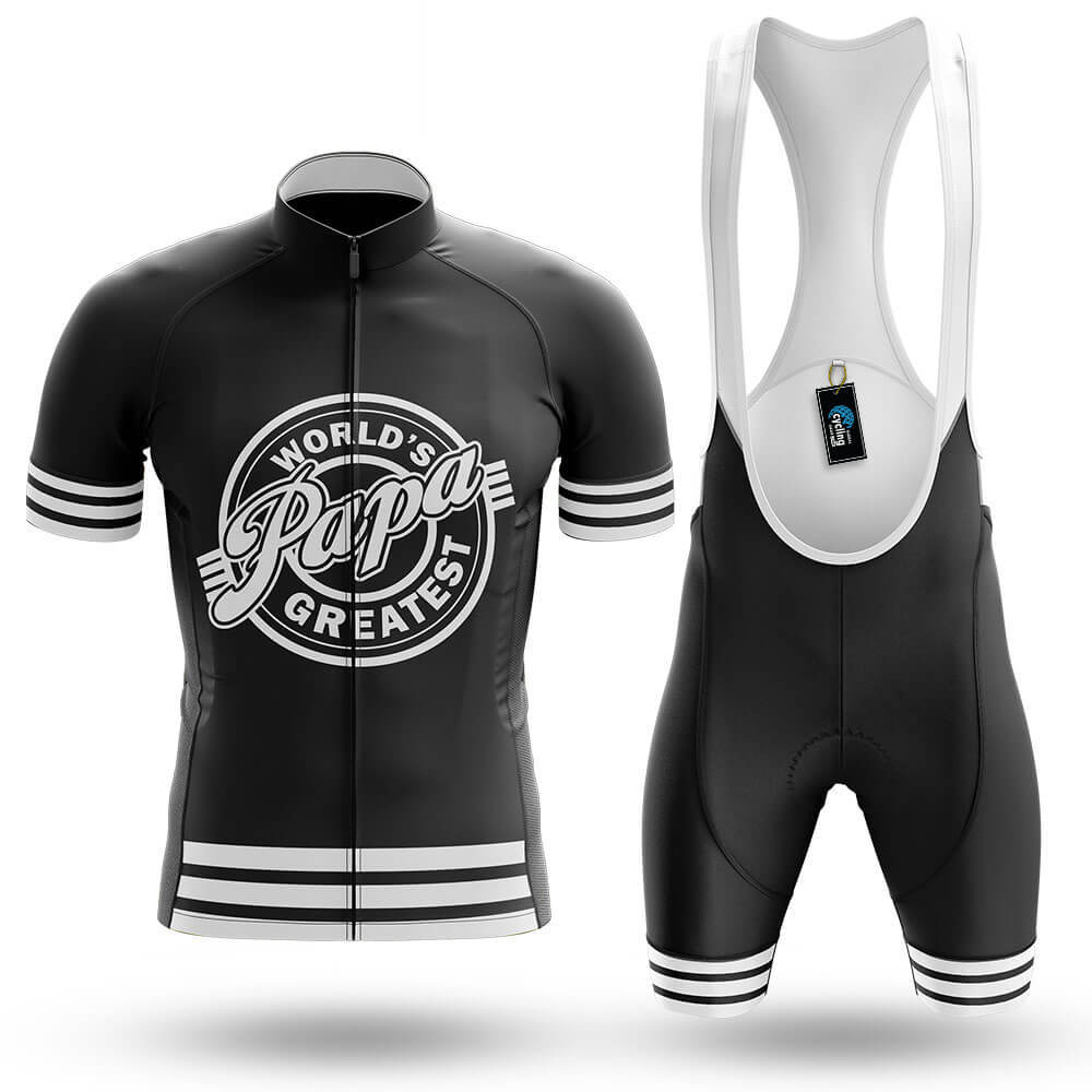 World's Greatest Papa - Men's Cycling Kit-Full Set-Global Cycling Gear