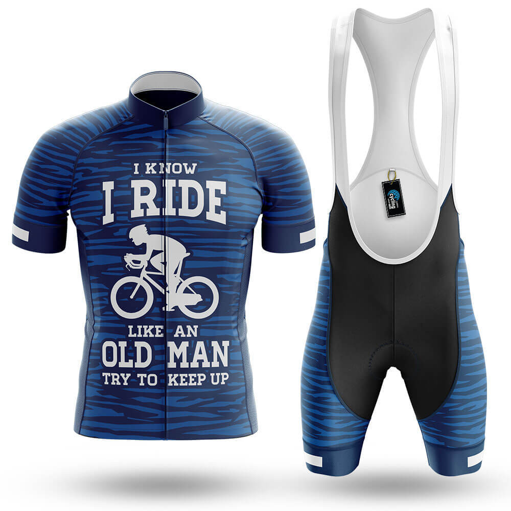I Ride Like An Old Man V6 - Men's Cycling Kit-Full Set-Global Cycling Gear
