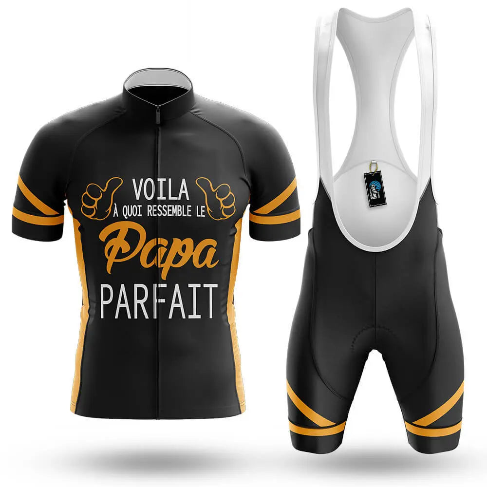 Un Papa Parfait - Men's Cycling Kit-Full Set-Global Cycling Gear