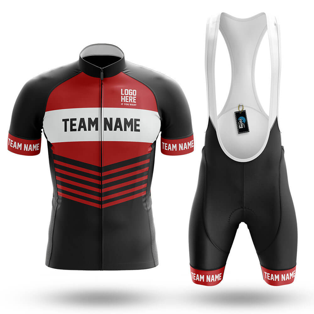 Custom Team Name V20 Red - Men's Cycling Kit-Full Set-Global Cycling Gear