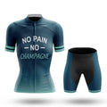 No Pain No Champagne - Women's Cycling Kit-Full Set-Global Cycling Gear