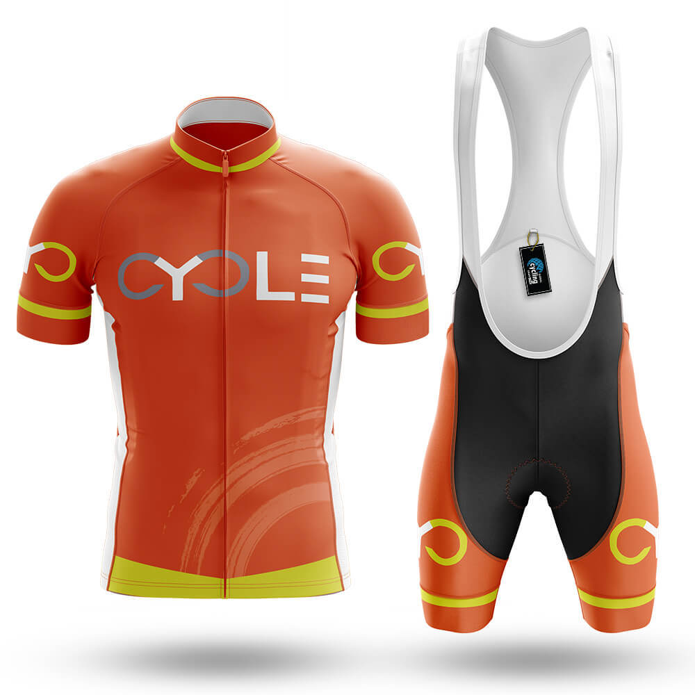 Hi-Vis Orange - Men's Cycling Kit-Full Set-Global Cycling Gear