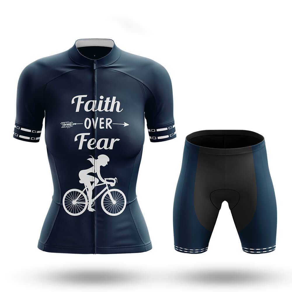 Faith Over Fear - Women's Cycling Kit-Full Set-Global Cycling Gear