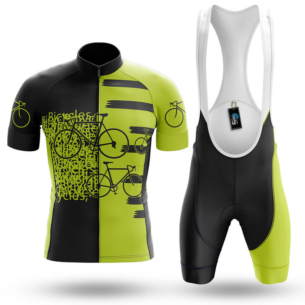Safety Yellow - Men's Cycling Kit-Full Set-Global Cycling Gear