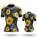 Sunflower - Women's Cycling Kit-Short Sleeve Jersey-Global Cycling Gear