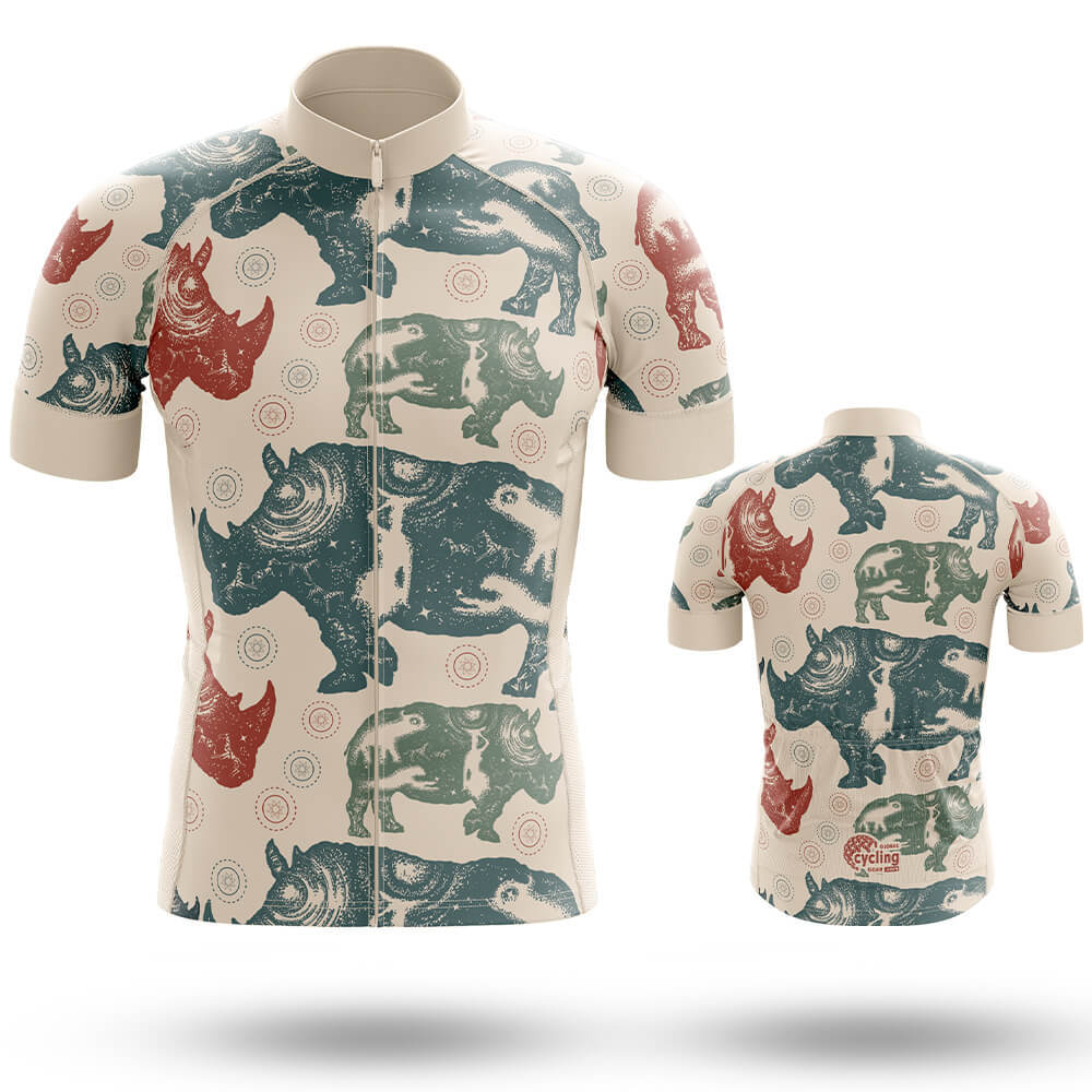 Retro Chubby Unicorn - Men's Cycling Kit-Short Sleeve Jersey-Global Cycling Gear