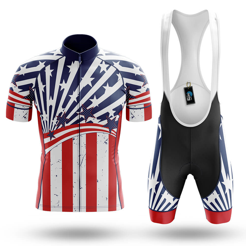 USA Flag Cycling - Men's Cycling Kit-Full Set-Global Cycling Gear