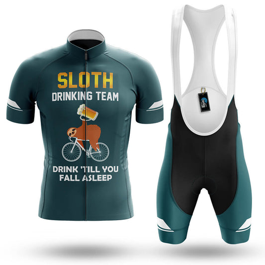 Sloth Drinking Team - Green - Men's Cycling Kit-Full Set-Global Cycling Gear