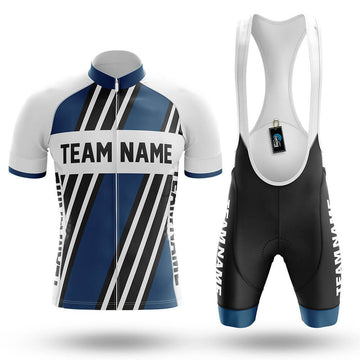 Custom Team Name M5 Navy - Men's Cycling Kit-Full Set-Global Cycling Gear