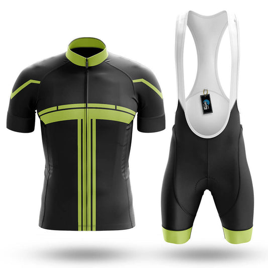 Black Lime Green - Men's Cycling Kit-Full Set-Global Cycling Gear