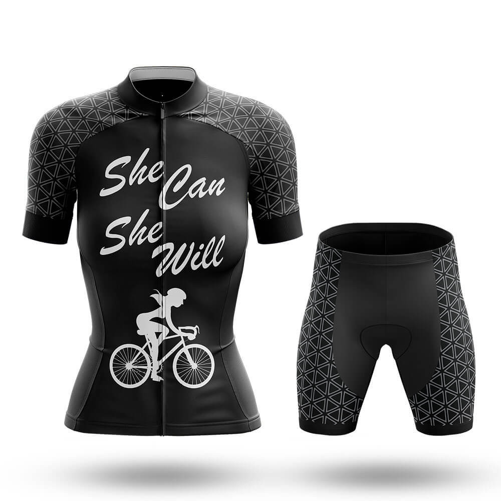 She Can She Will - Women's Cycling Kit-Full Set-Global Cycling Gear