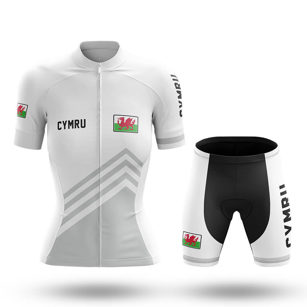 Cymru S5 White - Women - Cycling Kit-Full Set-Global Cycling Gear