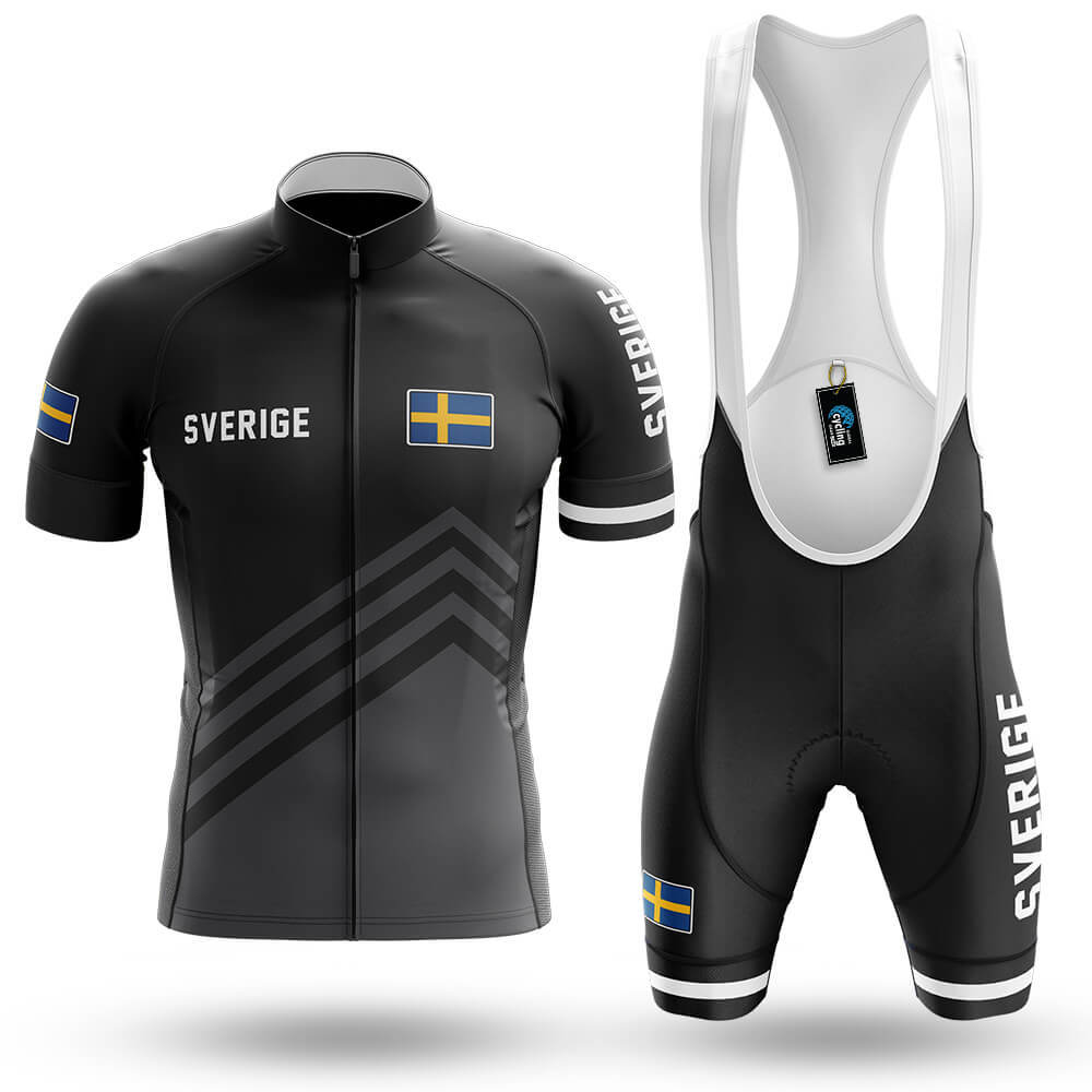 Sverige S5 Black - Men's Cycling Kit-Full Set-Global Cycling Gear