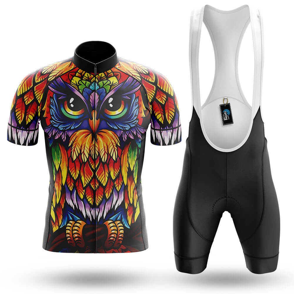 Rainbow Owl - Men's Cycling Kit-Full Set-Global Cycling Gear