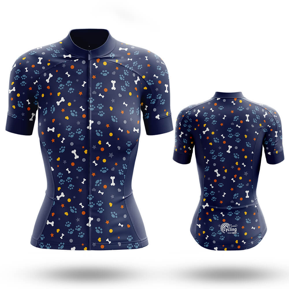 Dog Lover V4 - Women's Cycling Kit-Short Sleeve Jersey-Global Cycling Gear