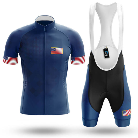 USA V2 - Navy - Men's Cycling Kit-Full Set-Global Cycling Gear