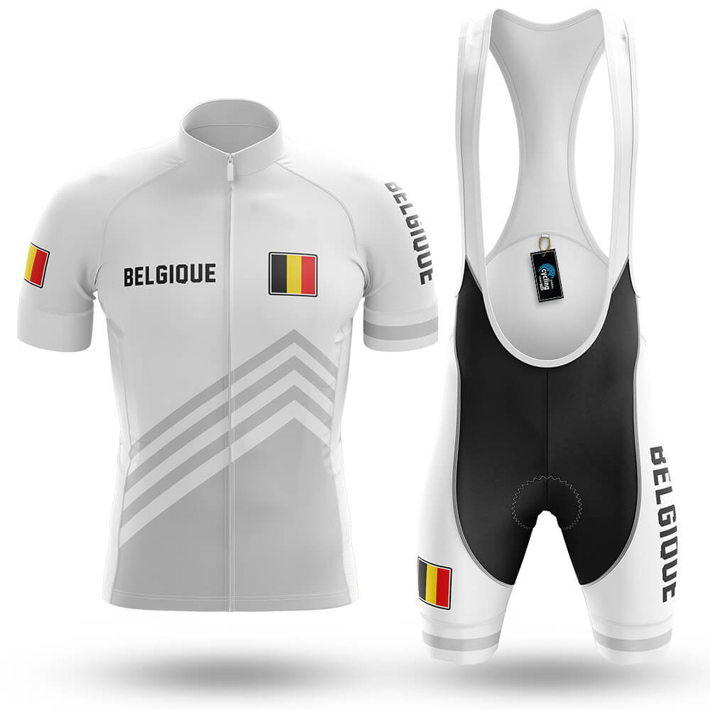 Belgique S5 White - Men's Cycling Kit-Full Set-Global Cycling Gear