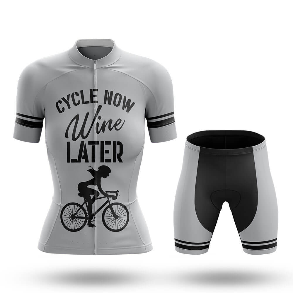 Cycle Now Wine Later - Women's Cycling Kit-Full Set-Global Cycling Gear