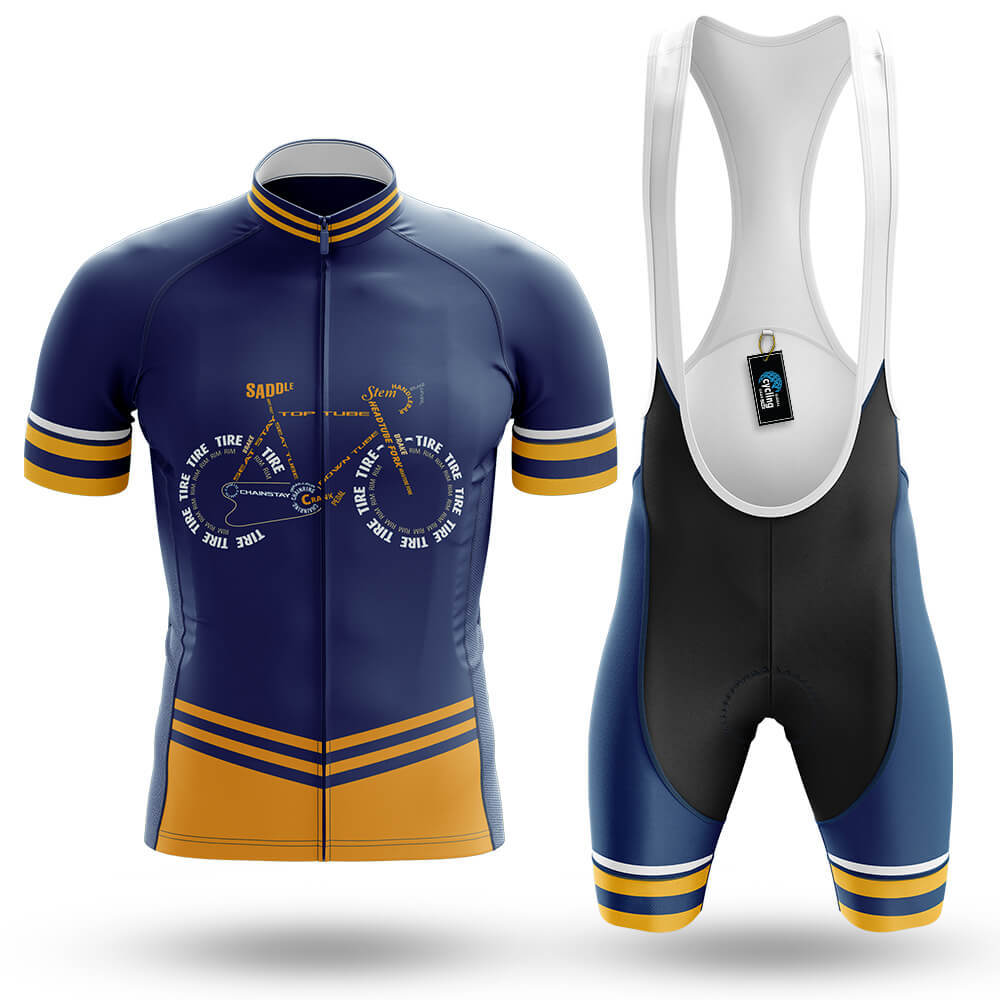 Bicycle Anatomy - Men's Cycling Kit-Full Set-Global Cycling Gear
