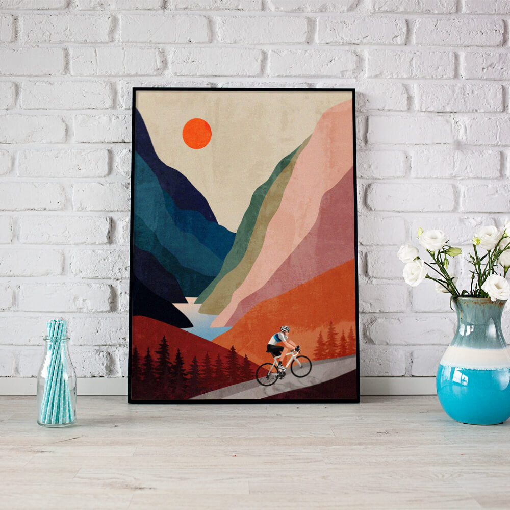 Artistic Cycling - Wall Art Canvas-Small 20X30cm (8X12in)-Global Cycling Gear