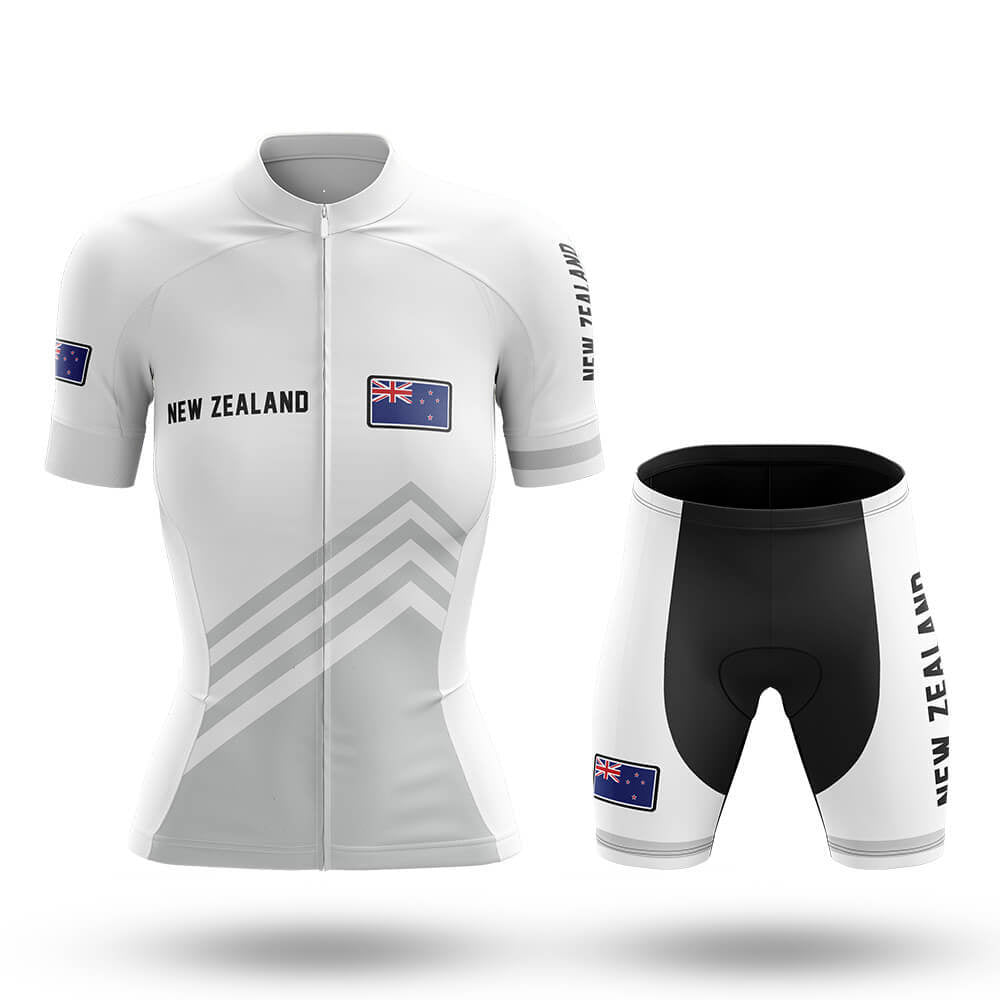 New Zealand S5 White - Women - Cycling Kit-Full Set-Global Cycling Gear