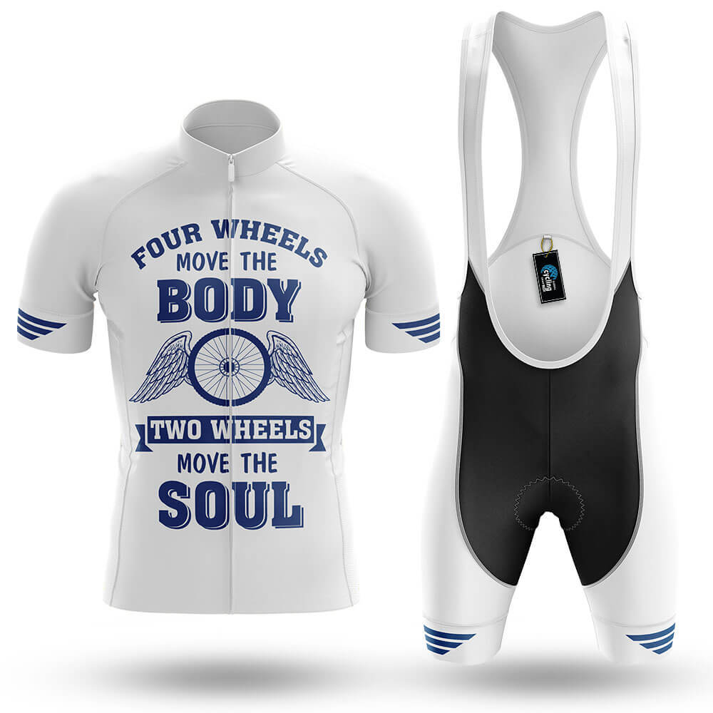 Two Wheels Move The Soul V2 - Men's Cycling Kit-Full Set-Global Cycling Gear