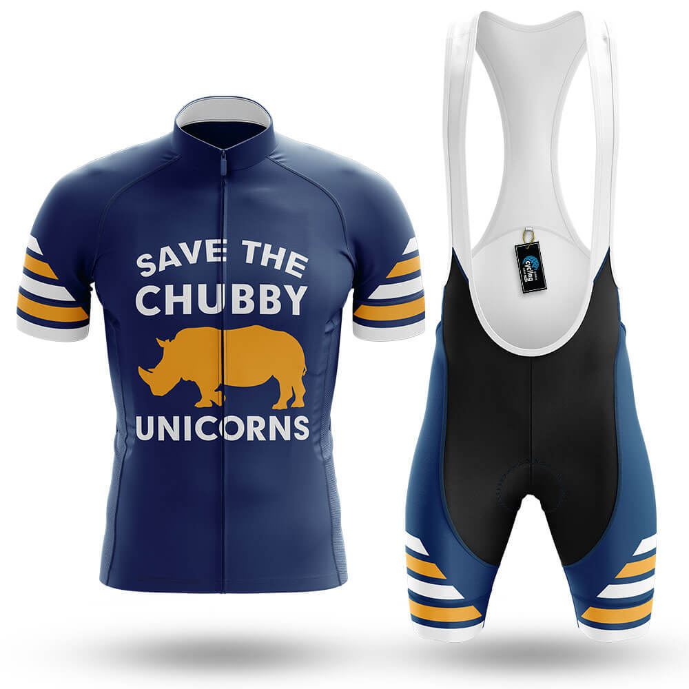 The Chubby Unicorn V6 - Navy - Men's Cycling Kit-Full Set-Global Cycling Gear