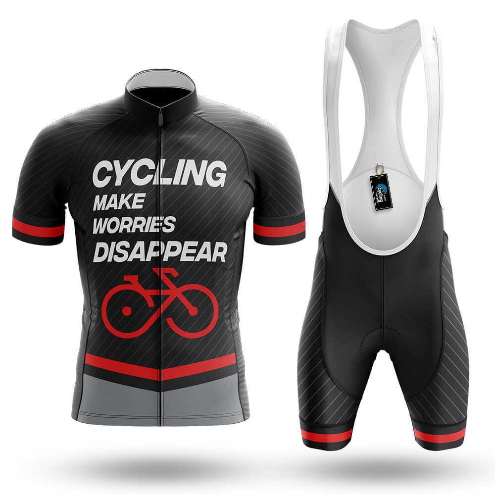 Worries Disappear - Men's Cycling Kit-Full Set-Global Cycling Gear