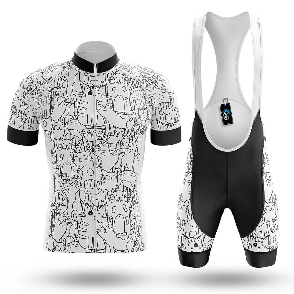 White Cat - Men's Cycling Kit-Full Set-Global Cycling Gear