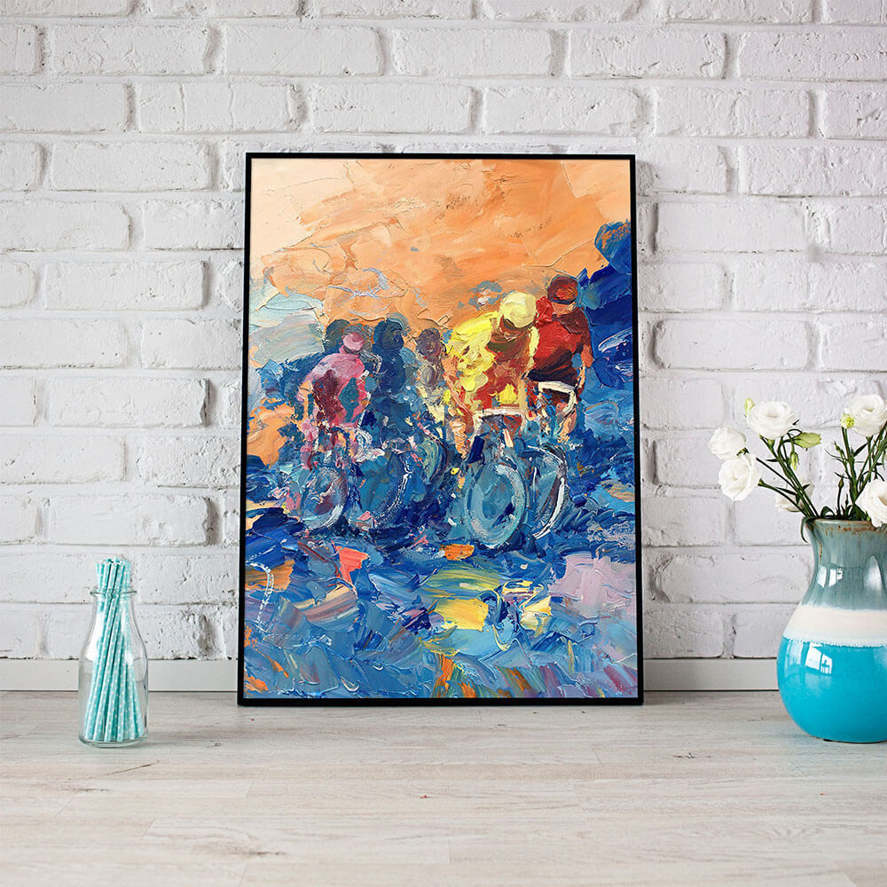 Bike Art - Wall Art Canvas-Small 20X30cm (8X12in)-Global Cycling Gear