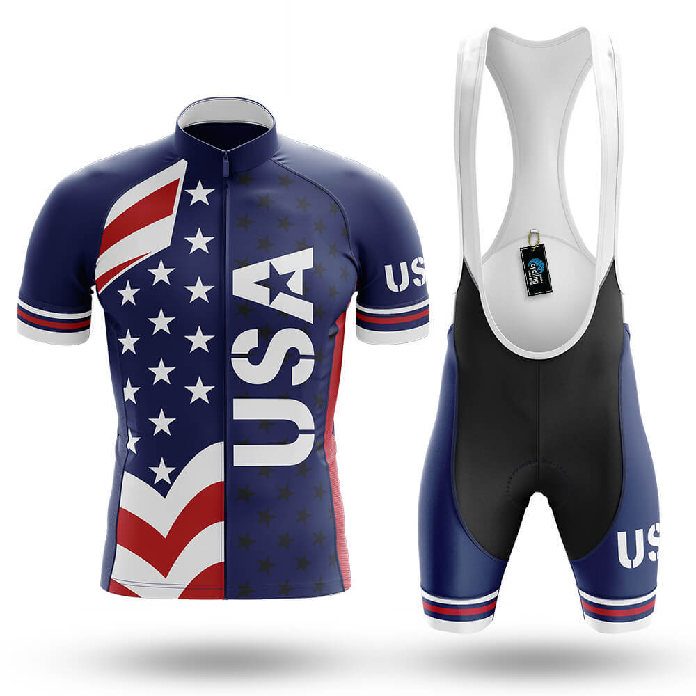 USA Flag - Men's Cycling Kit-Full Set-Global Cycling Gear