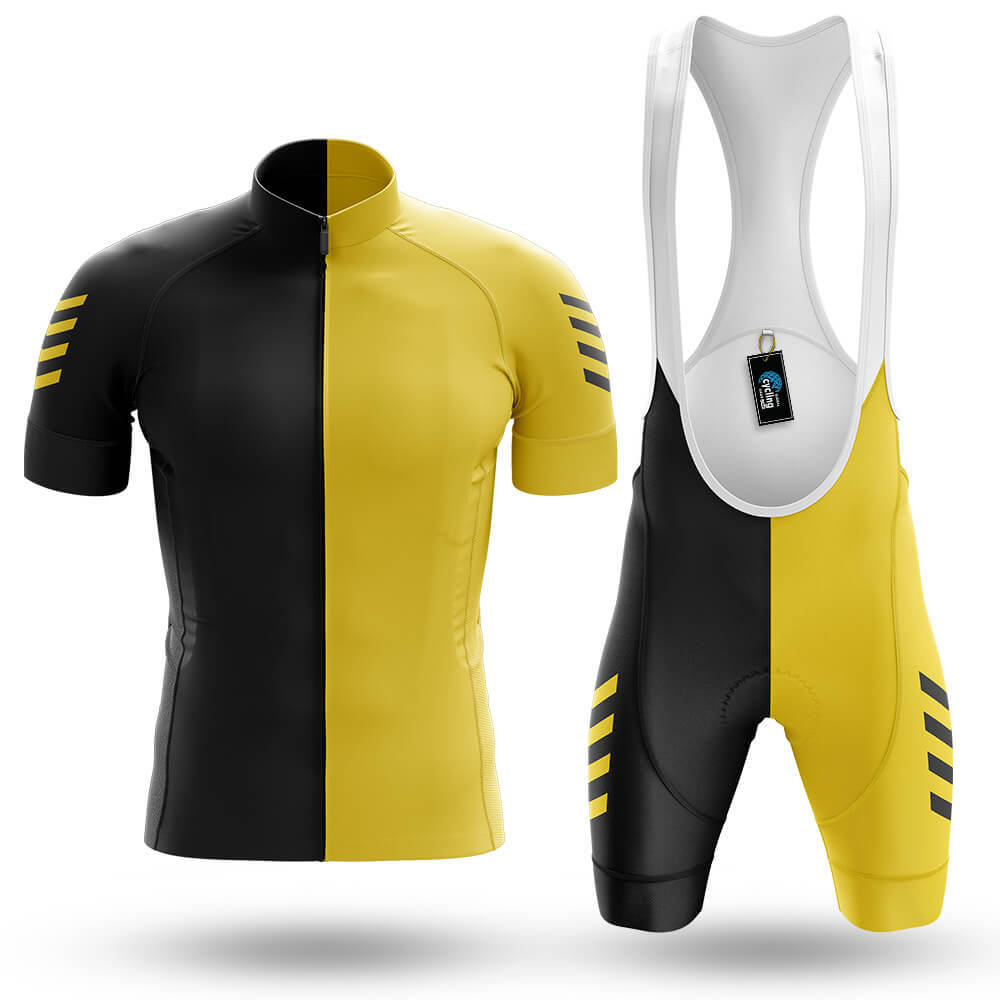 Yellow Black - Men's Cycling Kit-Full Set-Global Cycling Gear