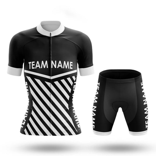 Custom Team Name M3 Black - Women's Cycling Kit-Full Set-Global Cycling Gear