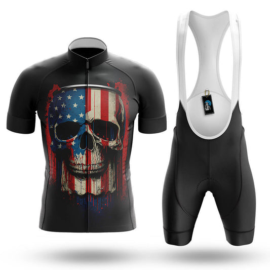 American Flag Skull - Men's Cycling Kit - Global Cycling Gear