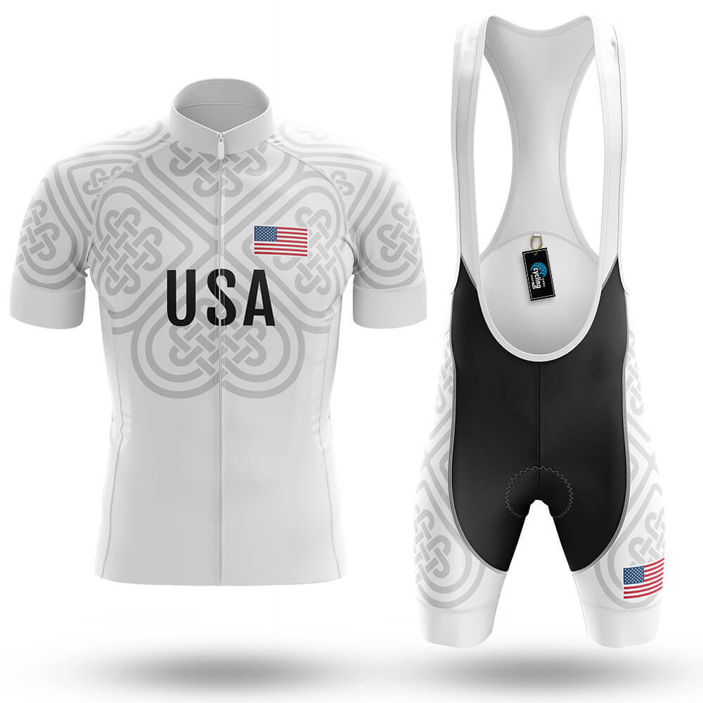 USA S13 White - Men's Cycling Kit-Full Set-Global Cycling Gear