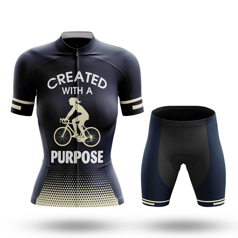 Created With A Purpose - Women's Cycling Kit-Full Set-Global Cycling Gear