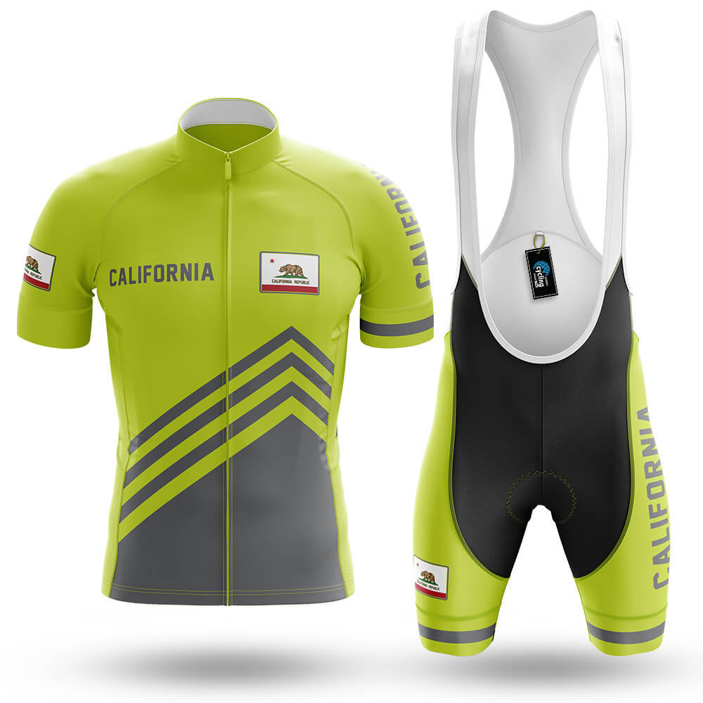 California S4 Lime Green - Men's Cycling Kit-Full Set-Global Cycling Gear