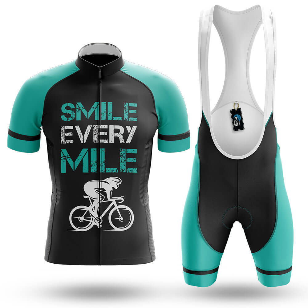 Smile Every Mile - Men's Cycling Kit-Full Set-Global Cycling Gear