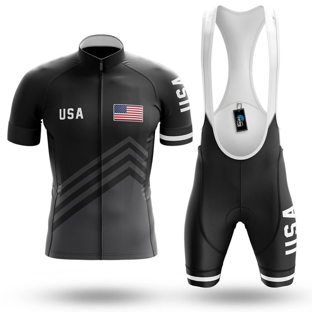 USA S5 Black - Men's Cycling Kit-Full Set-Global Cycling Gear