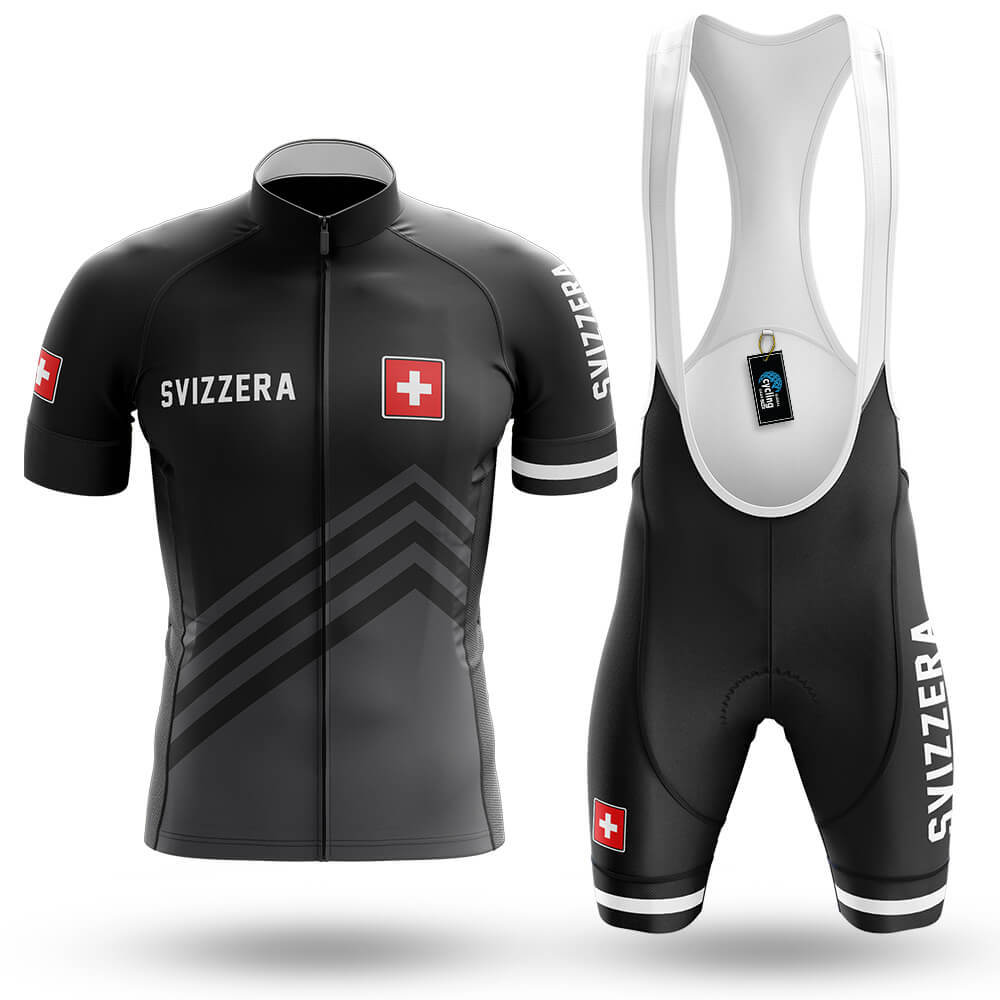 Svizzera S5 Black - Men's Cycling Kit-Full Set-Global Cycling Gear