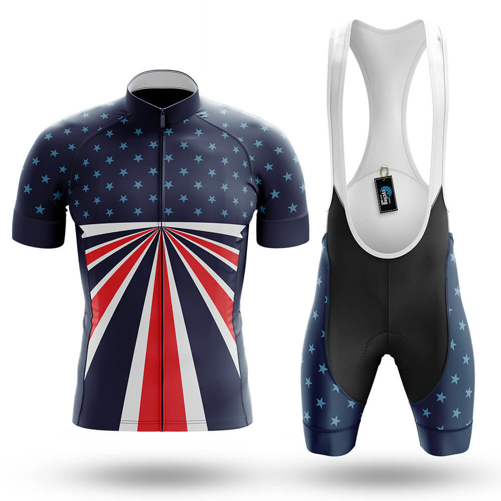 USA Flag V3 - Men's Cycling Kit-Full Set-Global Cycling Gear