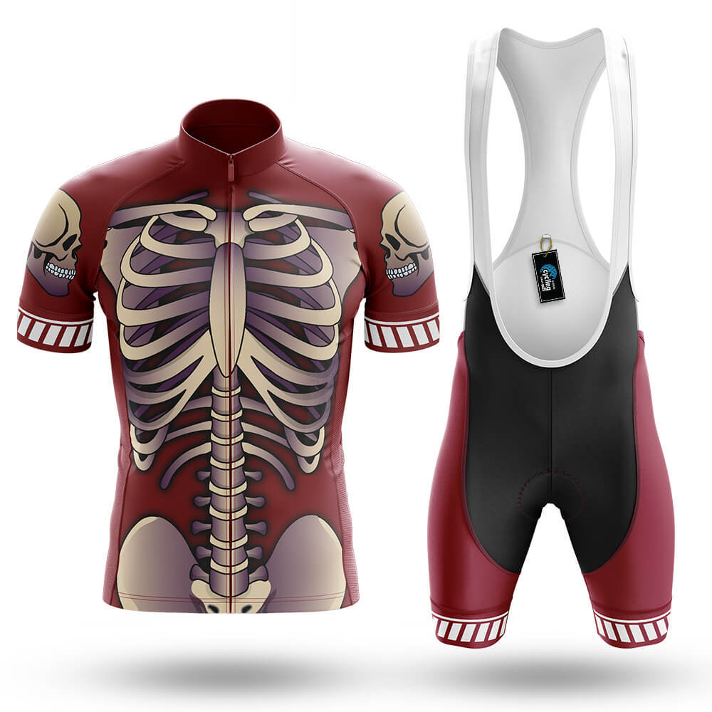Retro Skeleton - Men's Cycling Kit-Full Set-Global Cycling Gear