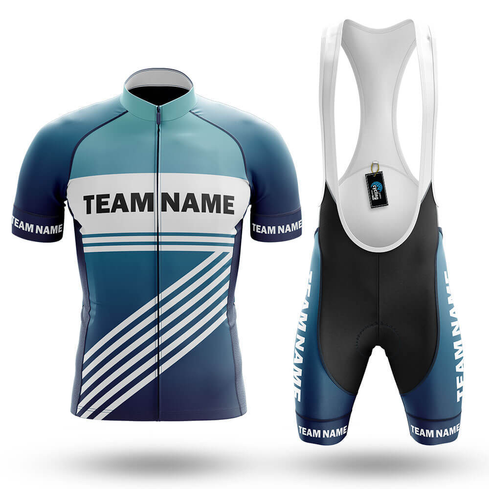 Custom Team Name S3 Blue - Men's Cycling Kit-Full Set-Global Cycling Gear