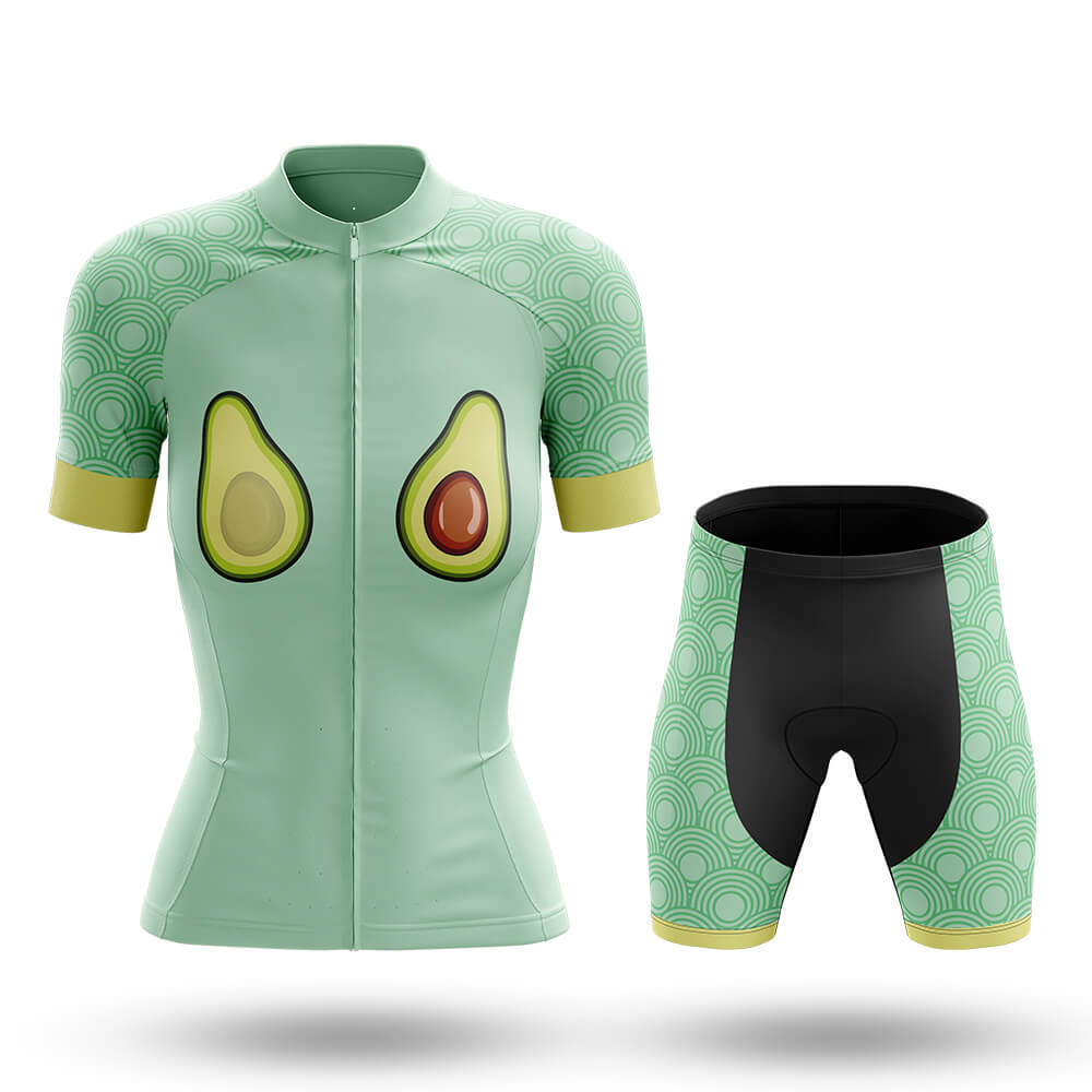 Vegan Avocado - Women's Cycling Kit-Full Set-Global Cycling Gear