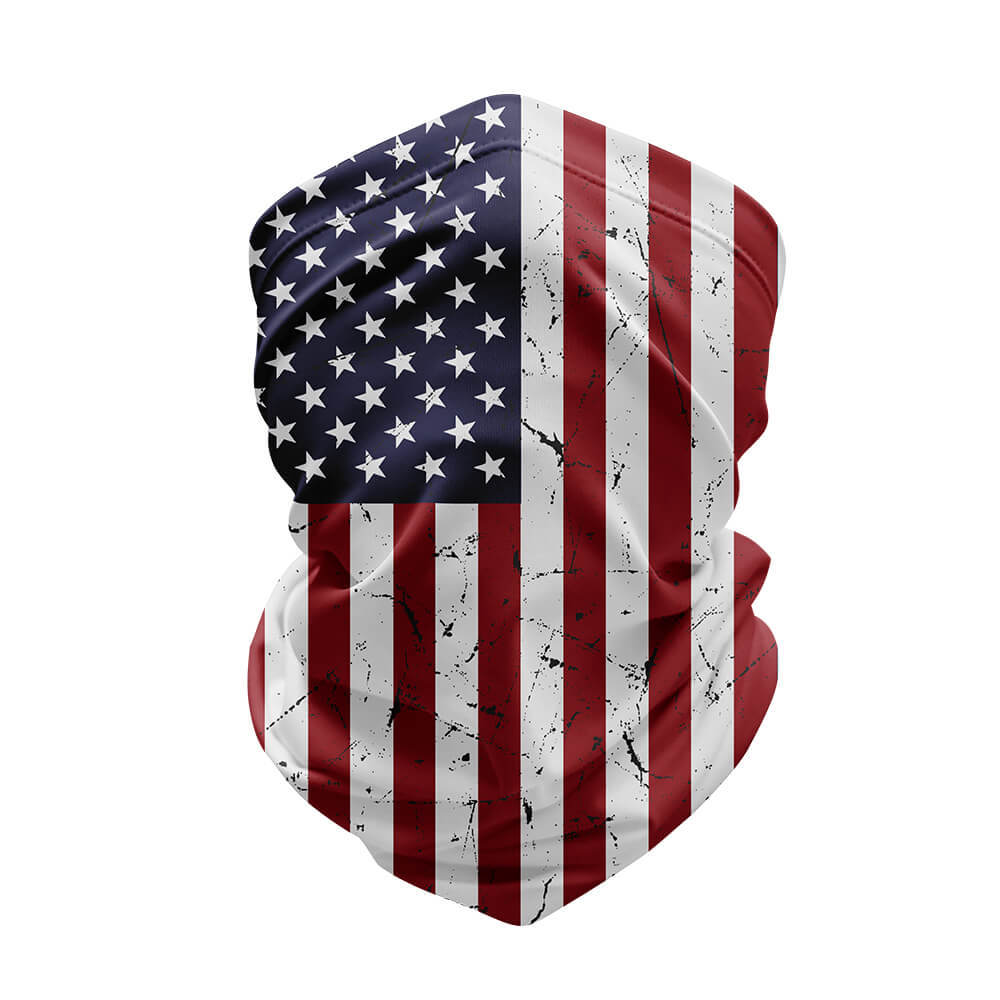 USA Flag - Neck Gaiter For Men Women-Global Cycling Gear