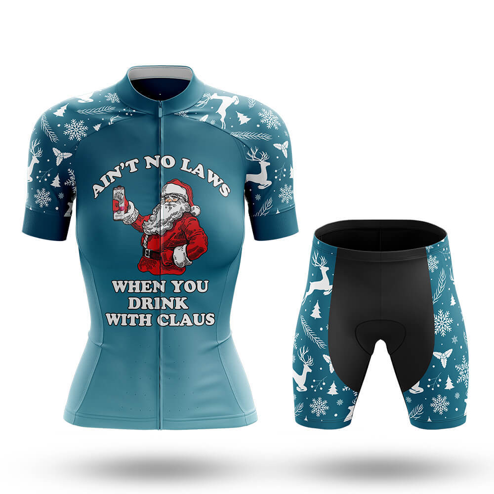 Drink With Claus - Women - Cycling Kit-Full Set-Global Cycling Gear